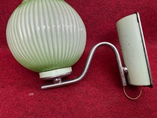 Pareja vintage Apliques Pared Opalina Verde