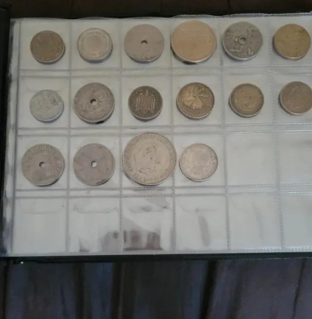 Colección de monedas antiguas