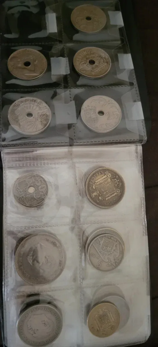 Colección de monedas antiguas