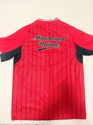 Camisa Manchester United Adidas Rayas Rojas