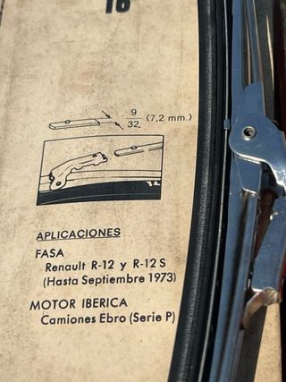 2 x Escobillas DLD-1131 16 Renault 12/S/Ebro