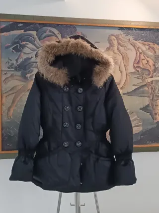 Saldarini 1882 Piumino Nero Cappuccio Tg M