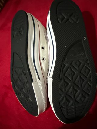 Zapatillas Converse Blancas y Rojas Niños tlla 32