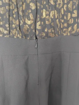 Mono Zara fiesta negro y dorado Talla M