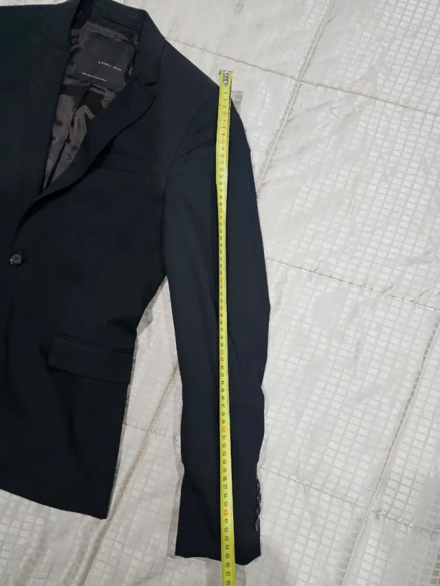 Blazer Zara Man Talla 46 Negro