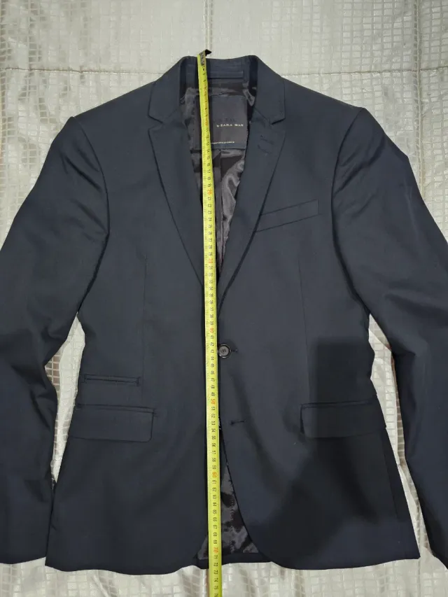 Blazer Zara Man Talla 46 Negro