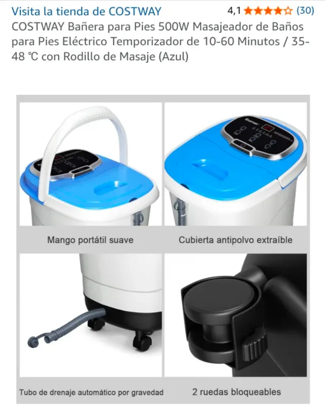 Masajeador de pies eléctrico COSTWAY