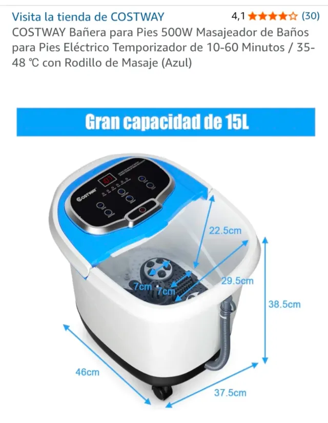 Masajeador de pies eléctrico COSTWAY