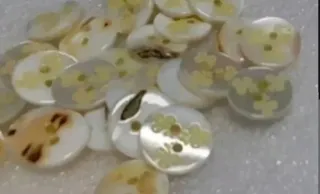 Lote 20 botones nácar- 6 modelos