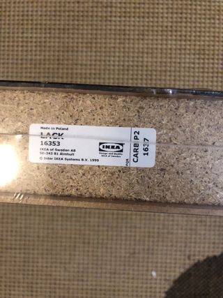 Estantería pared IKEA LACK negra 30x26