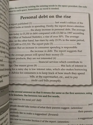 Tres libros para B1 y B2 de inglés. Test.