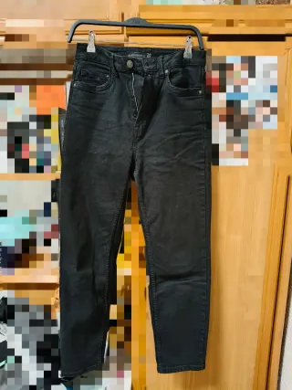 Pantalón Stradivarius ancho negro T.38