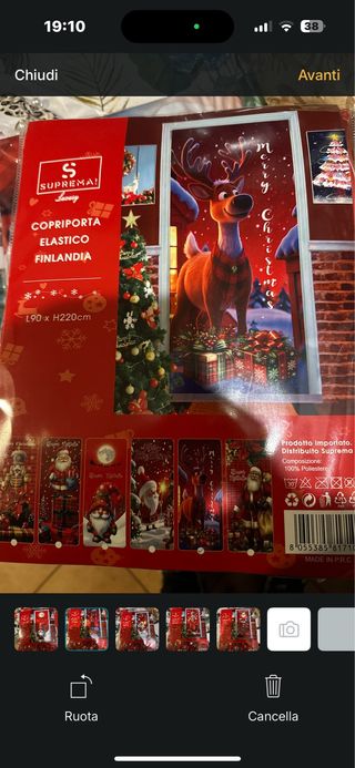 Copri porta natalizio Suprema