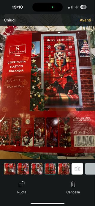 Copri porta natalizio Suprema elastico