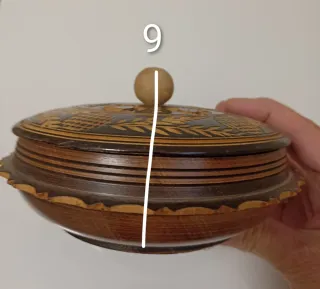 Portagioie vintage in legno