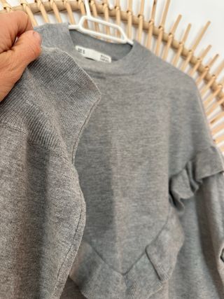 Jersey Sfera Gris Volantes Talla M