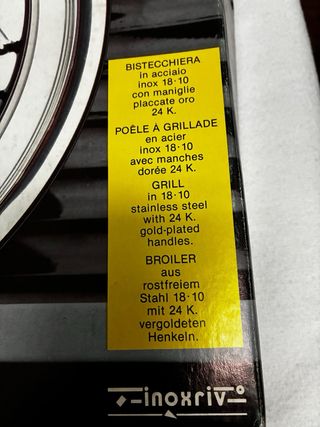 Bistecchiera Griglia Nordica Inoxriv