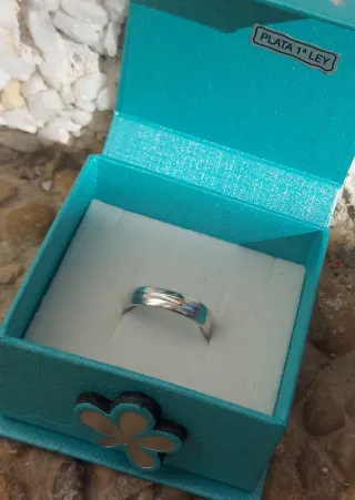 Anillo Alianza de Plata Niña