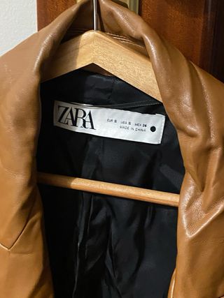 Americana Zara Marrón Doble Botonadura