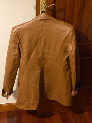 Americana Zara Marrón Doble Botonadura