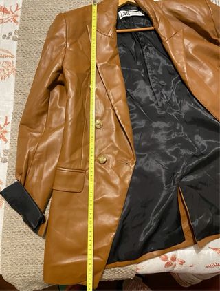 Americana Zara Marrón Doble Botonadura