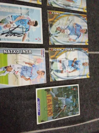 Cromos Firmados Celta de Vigo