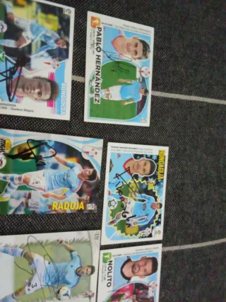 Cromos Firmados Celta de Vigo