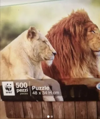 Puzzle WWF 500 pezzi 48x34 cm
