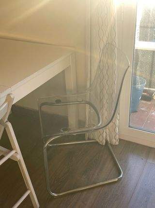 Sedia trasparente Ikea Tobias