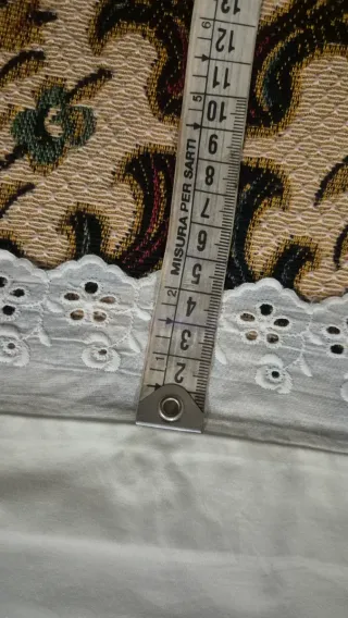 Federa singola in cotone bianco