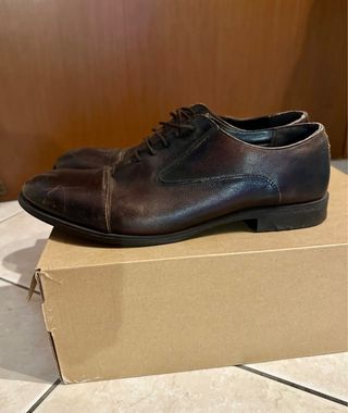 Scarpe vintage uomo shoes Zara marrone 42