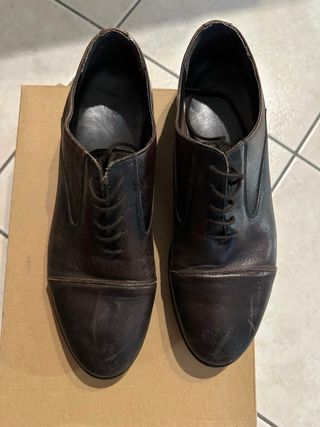 Scarpe vintage uomo shoes Zara marrone 42