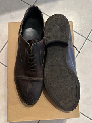 Scarpe vintage uomo shoes Zara marrone 42