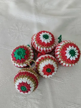 Palline Natalizie uncinetto
