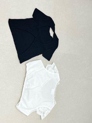 Conjunto de dos tops Bershka