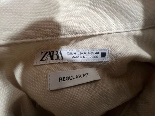 Camisa Zara Hombre Talla M Beige