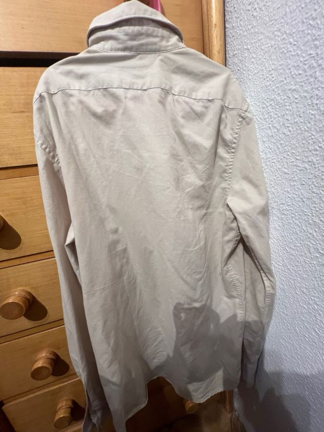 Camisa Zara Hombre Talla M Beige