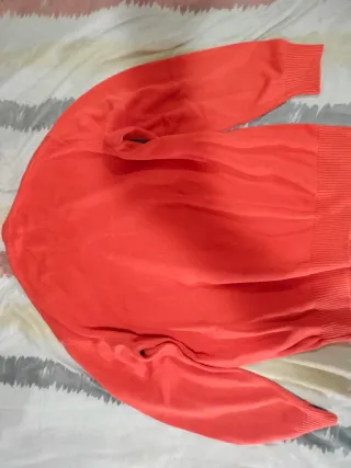 Jersey Burberry cuello pico talla 8 naranja