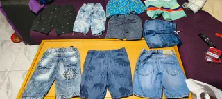 Lote 9 Pantalones Cortos Niño T. 7-10