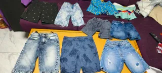 Lote 9 Pantalones Cortos Niño T. 7-10