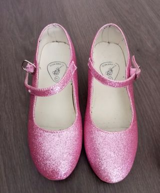 Zapatos Flamenco Niña Rosa Talla 35
