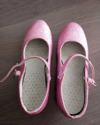 Zapatos Flamenco Niña Rosa Talla 35