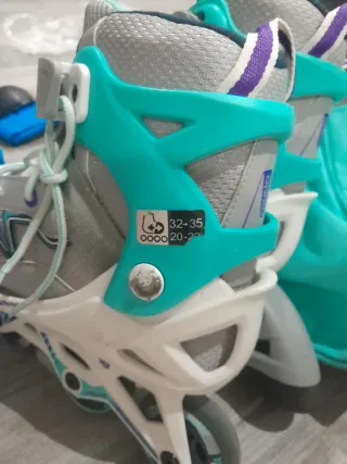 Patines 3 ruedas con bolsa y protecciones