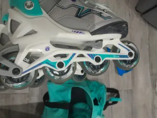 Patines 3 ruedas con bolsa y protecciones