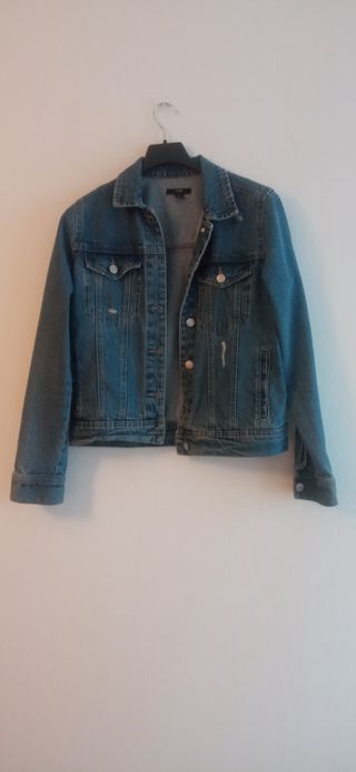 Cazadora tejana vaquera