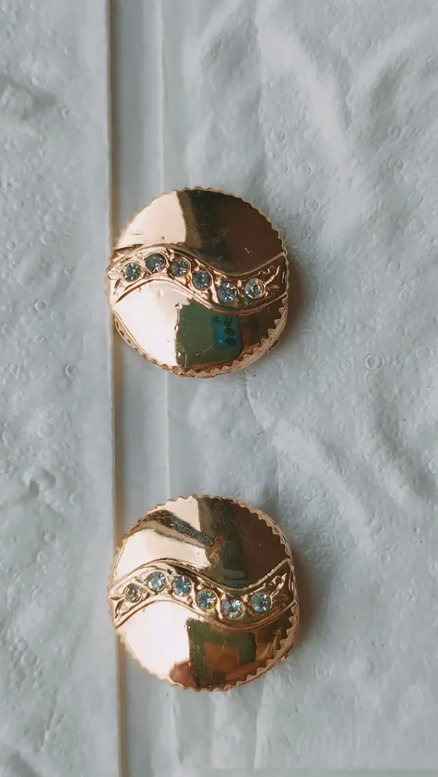 Conjunto Dress clip y tapabotones vintage