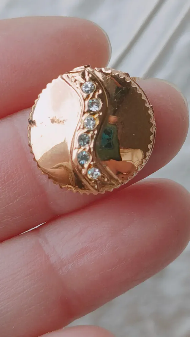 Conjunto Dress clip y tapabotones vintage