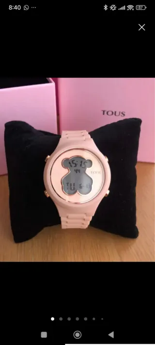 Reloj Tous Silicona Rosa y Dorado