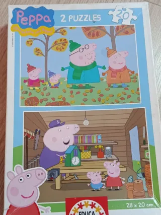 2 Puzzles Peppa Pig 20 piezas