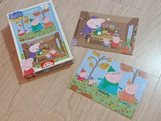 2 Puzzles Peppa Pig 20 piezas